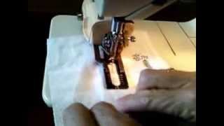 How to make a buttonhole video 2 Singer Athena 2000 Electronic [upl. by Mixam]