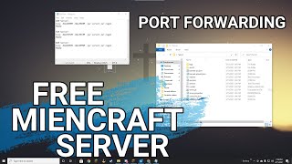 How to make a free 1165 Minecraft Server and play with friends Tutorial Port Forwarding [upl. by Ardnasxela]