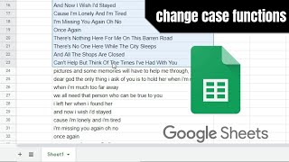 Merubah Huruf Kapital di Spreadsheet Google [upl. by Oilegor]