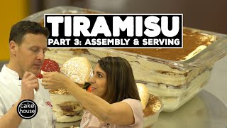 Classic Tiramisu Recipe Part 33  Assembly amp Serving  Classic Desserts w Cake Bosss Joe amp Grace [upl. by Liza]