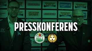 Presskonferens Rögle  Brynäs 25 [upl. by Oniluap751]