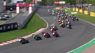 2024 Quattro Group British Supersport Championship RD2 Oulton Park Feature race highlights [upl. by Ainesey]