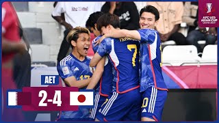 AFCU23  QFinal  Qatar 2  4 Japan [upl. by Benoit]