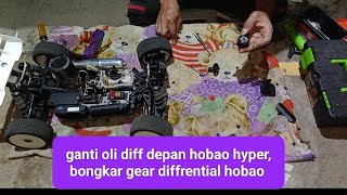 mengisi oli diff diffrential hobao hyper vs oil diff pakai oil silicone ya [upl. by Sabba]