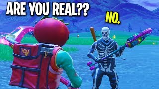 I PRETENDED TO BE A FANBOY OF MYSELF ON FORTNITE THIS NOOB FALLS FOR IT [upl. by Ventura692]