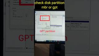 How to check disk MBR OR GPT  Check disk MBR  GPT by CMD diskpartition youtubeshorts computer [upl. by Cheney]