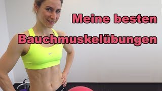 Bauchmuskeltraining mit dem Gymnastikball  Bauchmuskeltraining zu hause  Bauchtraining [upl. by Lita]