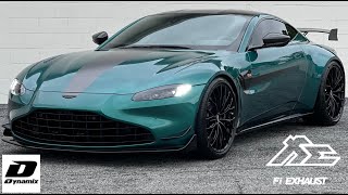 Aston Martin Vantage F1 Edition Full FI Exhaust  KW Lowering Springs [upl. by Lisbeth]