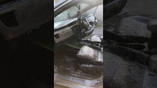 Snow foam car interior wash ASMR  car detail 2 shorts [upl. by Ecilegna685]