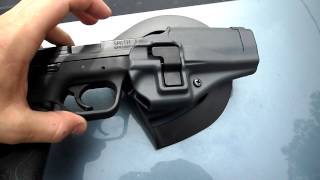 blackhawk paddle CQC sportster holster for Smith and Wesson 40 review [upl. by Eignat]