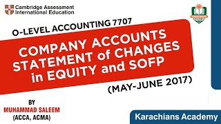 711021 O Level Accounting Past Papers MayJune 2017 [upl. by Dahaf]