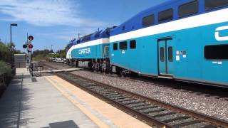 Coaster 2101 amp Coaster 2309 Depart From Sorrento Valley Station 09062013 [upl. by Parthen276]