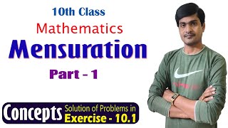 Mensuration I Part  1 I 10th Maths I Concepts amp Problems in Exercise  101 I Ramesh Sir Maths [upl. by Oflodur]