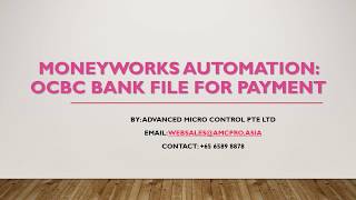 Moneyworks  OCBC bank file for GIRO Payment [upl. by Searby76]