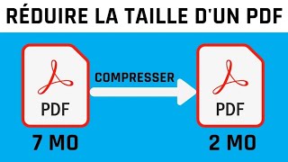 comment réduire la taille dun PDF comment compresser un PDF [upl. by Ehcnalb]