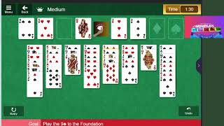 MomPlay Microsoft Solitaire Collection FREE CELL MEDIUM [upl. by Searby]