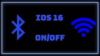 Howto Easily Toggle WiFi or Bluetooth OnOff in iOS 16 [upl. by Nylteak]