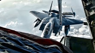 F15 Strike Eagle Pilots Talk BS While Aerial Refueling [upl. by Nomzzaj]