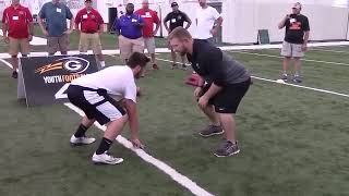 Youth Football Drills  Linebacker Play [upl. by Leno]