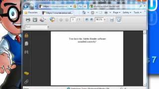 Windows 7 HowTo Download Install and Test the Adobe Acrobat Reader [upl. by Ursa242]