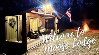 Welcome Back To Moose Lodge Our Off Grid Log Cabin in the Woods [upl. by Noivax932]