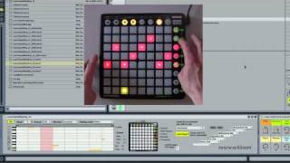 Novation  Launchpad Max For Live Melodic Step Sequencer [upl. by Nosirrag]