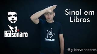 Sinal em Libras  BOLSONARO [upl. by Ellerey]