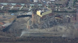 Conners Creek Power Plant implosion on Dec 13 2019 extended cut [upl. by Innor]