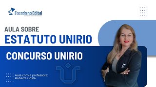 Estatuto da UNIRIO  Concurso UNIRIO [upl. by Otrebmal]