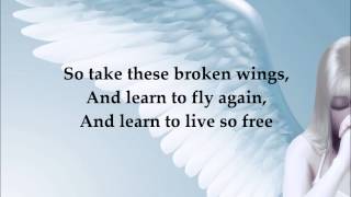 Mr Mister  Broken Wings lyrics on screen [upl. by Irrac]