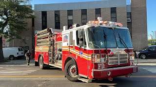 FDNY SUPER RARE Super Pumper 1 Responds from Quarters to 1086 Foam Operations [upl. by Ahseiym]