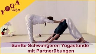 Sanfte Schwangeren Yogastunde mit Partnerübungen [upl. by Redneval]