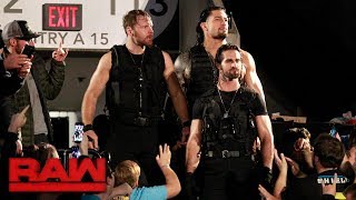 The Shield make their entrance together for the first time in three years Raw Oct 16 2017 [upl. by Nylannej]