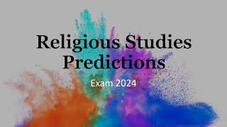 OCR RS Exam Predictions 2024 PowerPoint [upl. by Siuluj862]