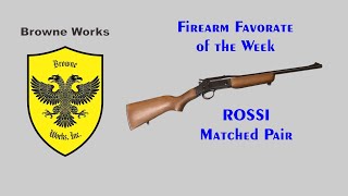 FF of the week 12  ROSSI Matched Pair rifle combo set  22lr amp 20ga [upl. by Airamas228]