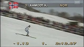 KjetilAndre Aamodt wins GS Oppdal 1993 [upl. by Netsrak97]