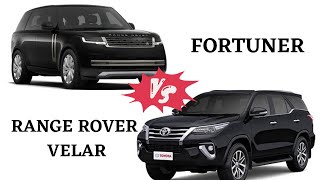 DRAG RACE 🏁  Toyota Fortuner VS Range Rover Velar 🔥 [upl. by Nyla]