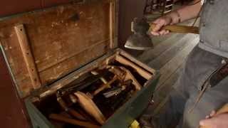 Woodworking Tour 1820s Tool Chest at the Frontier Culture Museum [upl. by Cynarra]