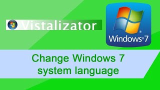 Vistalizator de idioma do Windows [upl. by Aihsile]