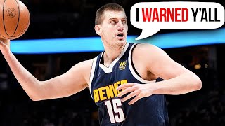 Nikola Jokic Just Punched The NBA In The Throat [upl. by Vittoria]