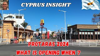 Protaras Strip Cyprus Ultimate Guide for Opening Dates 2024 [upl. by Ylahtan]