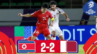 DPR Korea  Qatar  Highlights  AsianQualifiers  Road To 26 [upl. by Maleki]