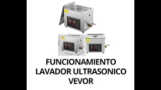 REVIEW SOBRE USO DE LAVADORES ULTRASONICOS PARA USO MEDICO VEVOR [upl. by Jennilee716]