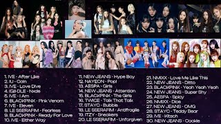 Kpop Favorites Mixed Playlist IVE BLACKPINK LESSERAFIM NEWJEANS AESPA TWICE STAYC Etc [upl. by Hamachi]