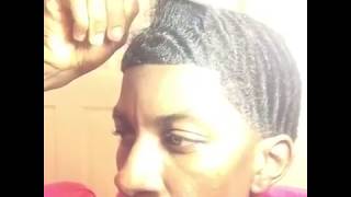 HOW TO GET 360 WAVES ALMOST 16 WEEKS WOLFIN amp COMBING YOUR NATURAL HAIR [upl. by Kennett]