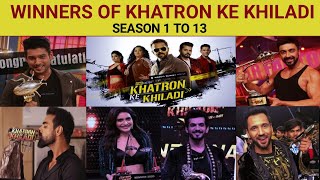 khatron ke khiladi  all season winners  season 1 to 13  kkk all season winners kkk14 [upl. by Notnilc698]