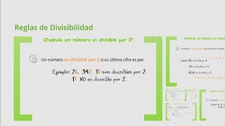 Divisibilidad Numérica 23  Reglas de divisibilidad y cálculo de divisores [upl. by Lethia320]