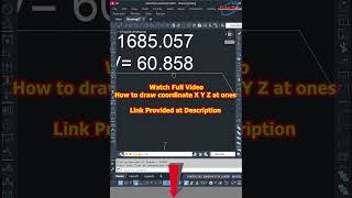 how to show coordinate X Y Z together autocad autolisp alignment autocadhinditutorial [upl. by Vasilek]