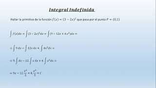 Hallar la primitiva que pase por un punto  Integrales [upl. by Aroved]