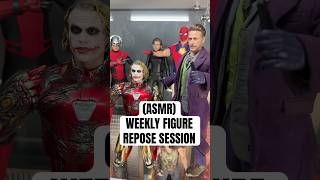 ASMR Weekly Hot Toys Figure Reposing Session hottoys asmr actionfigures deadpool ironman [upl. by Asiulana997]